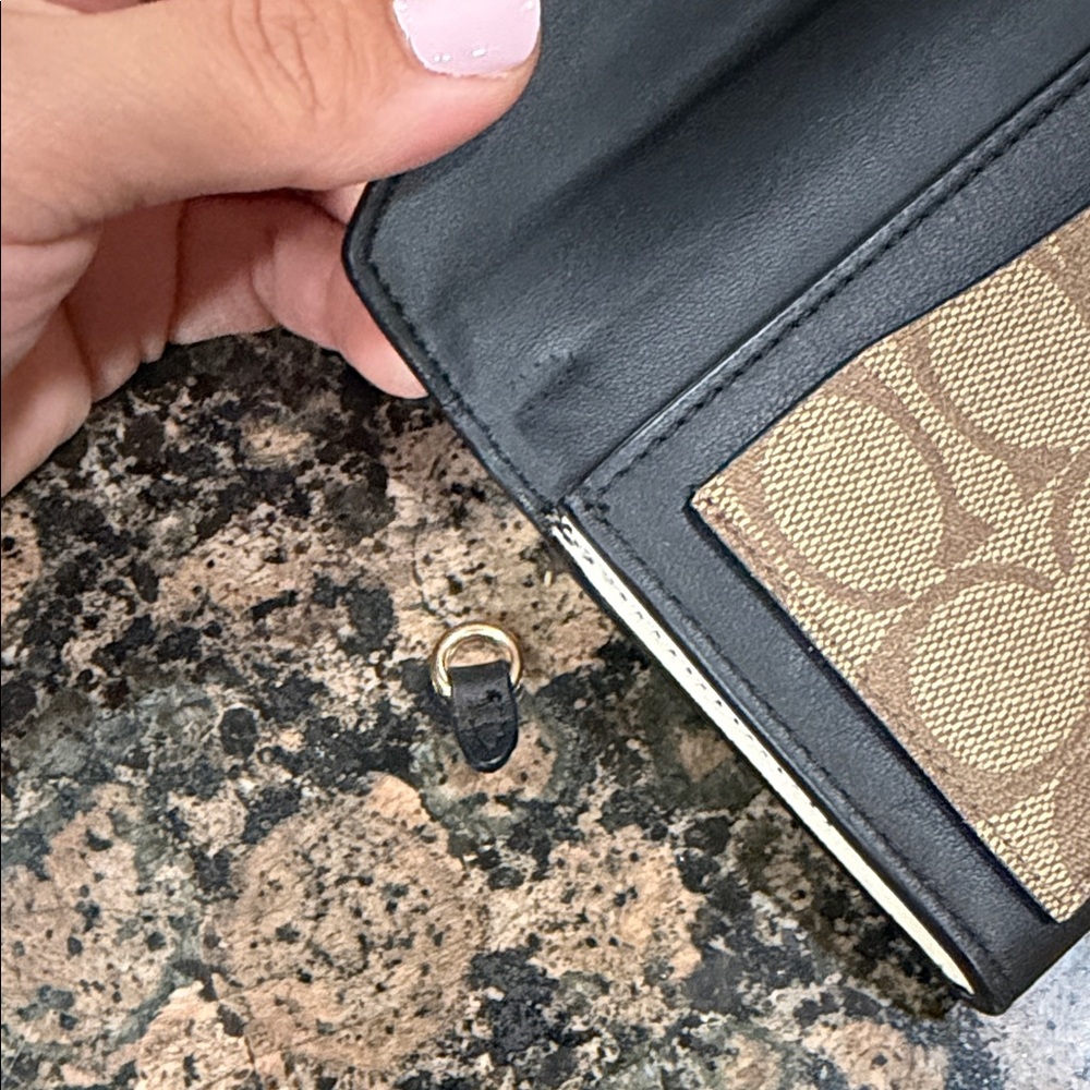Coach Signature Blocking Envelope Wallet w/ Turnlock - Picture 7 of 10